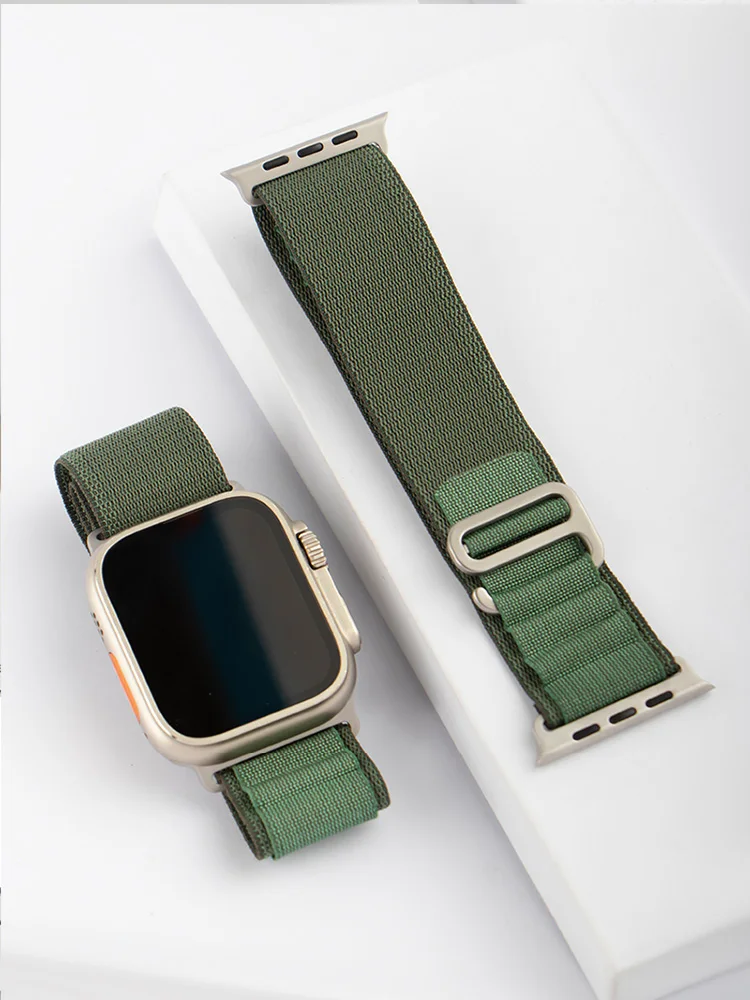 Apple Watchバンド アルパインストラップ 44mm/42mm 49mm 45mm 40mm-38-41mm 46mm ナイロンブレスレット iWatch Ultra 2 Series 10 9 5 6 7/3/4/8/SE対応