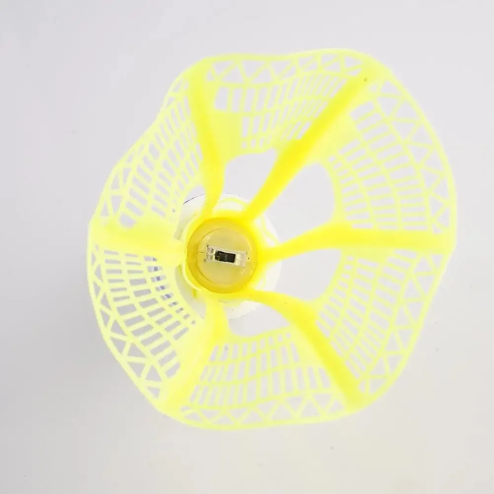 Pelota de Bádminton Luminosa Super Resistente al Viento, Pelota de Nailon Fluorescente Brillante para Exteriores con Luz, Irrompible para Jugar de Noche