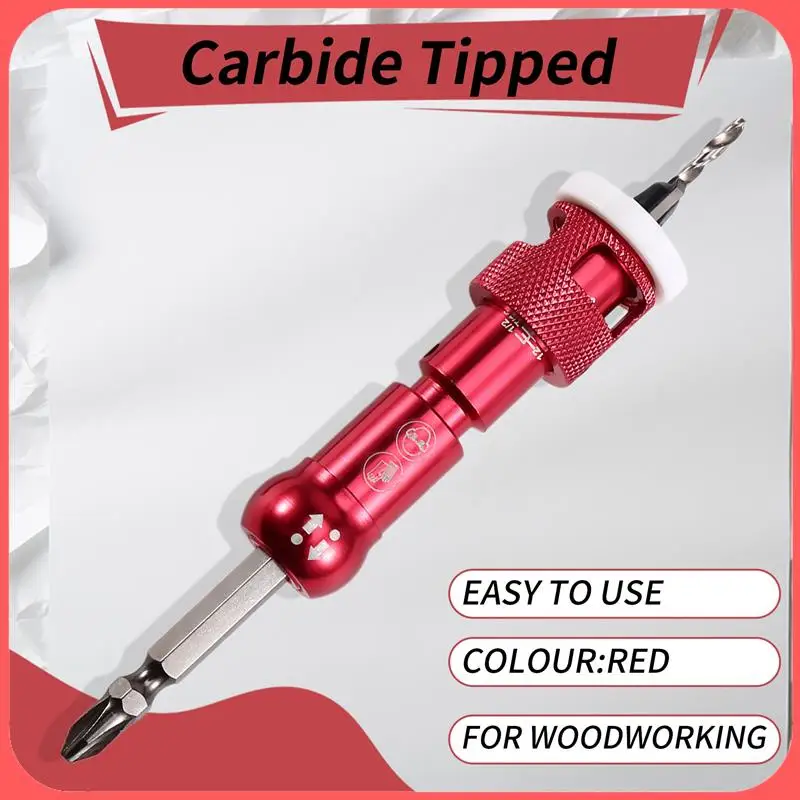 

A76I-For Drill Presses Low Friction Depth Stop Drill Bits Carbide Tipped Countersink Drill Bits For Precise Countersinking