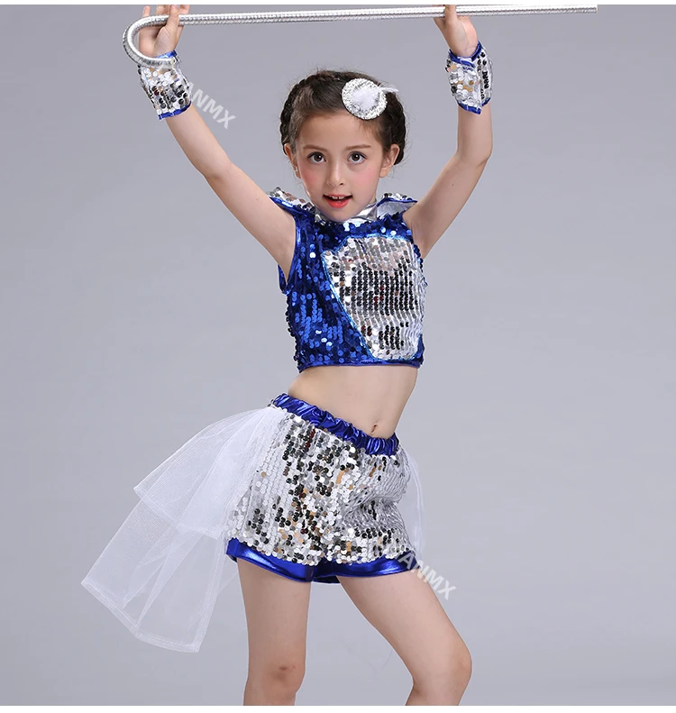 Children's performance costume, fluffy skirt, girls' gauze skirt, sequin performance costume