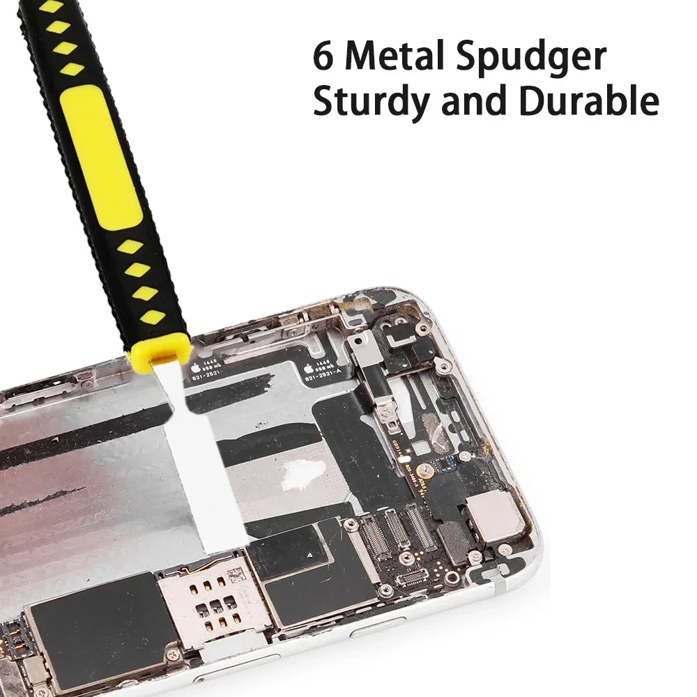 6PCS Universal Metal Crowbar Prying Opening Repair Tool For Mobile Phone Screen Notebook Dual Heads Spudger Home Hand Tools Sets