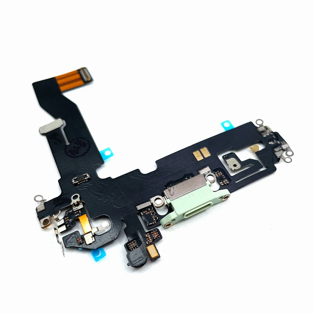 Imagem -05 - Testado Substituição Usb Carregamento Porto Microfone Dock Connector Board Flex Cabo Peças de Reparação para Iphone 12 12 Pro 10 Pcs Novo