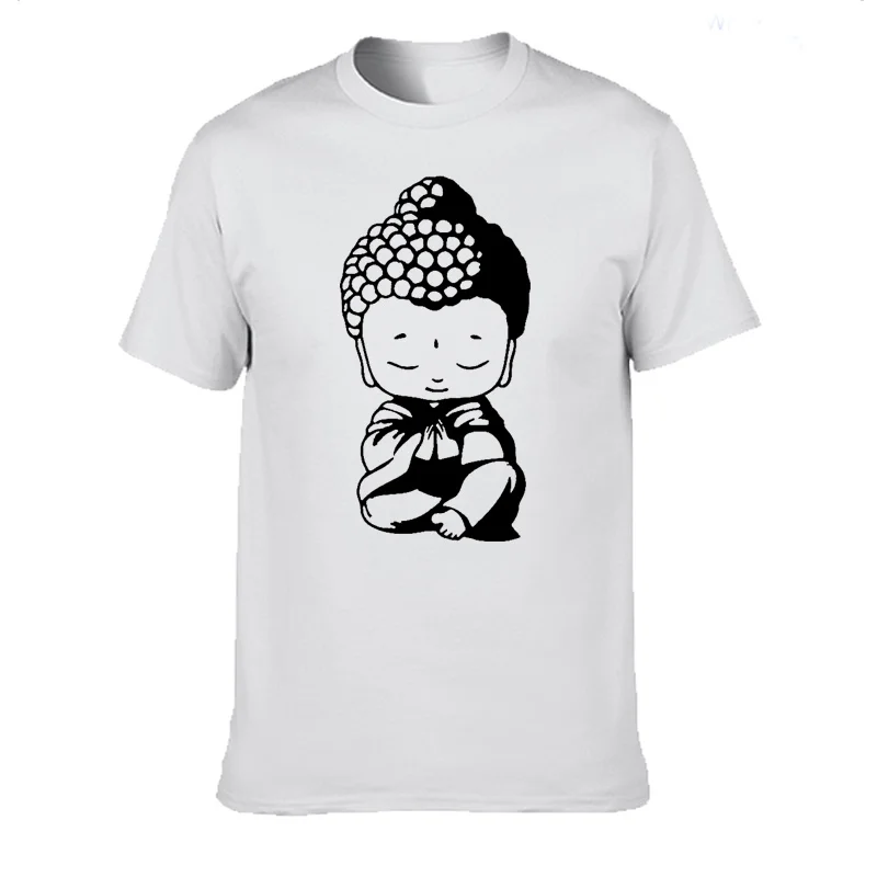 2024 New Summer Men Cotton O-Neck Short Sleeve T-Shirts Buddha Buddhism Religion Religious T Shirt Men's Tees Plus Size