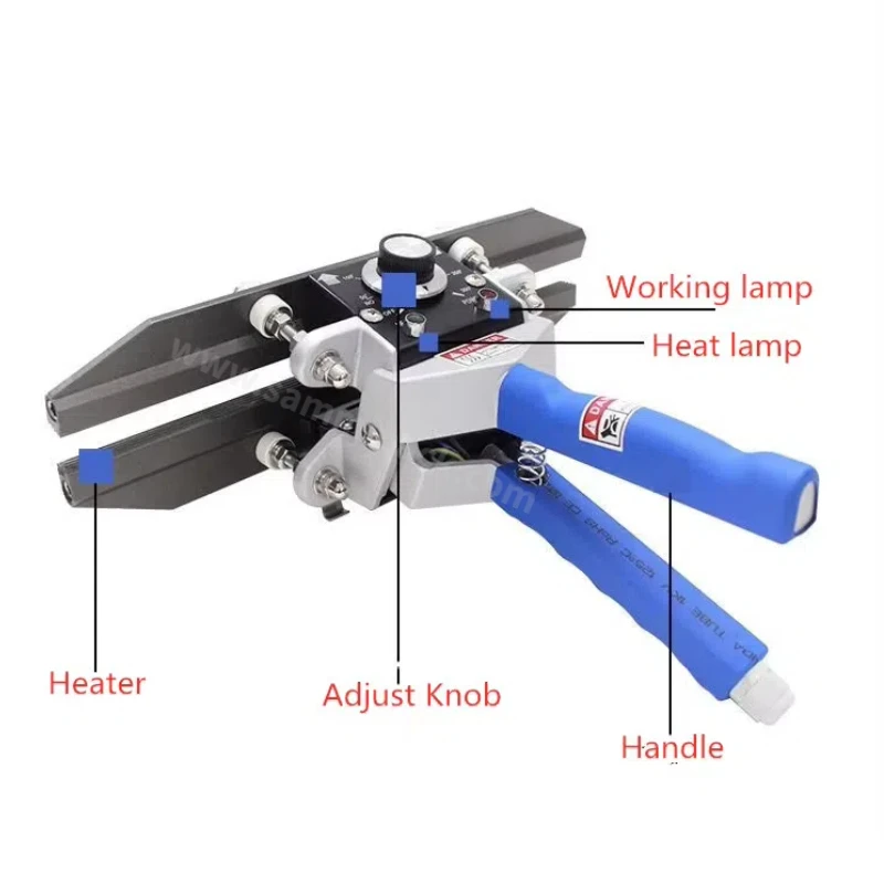 FKR-400 Direct-Heat Plier Portable Impulse Sealer Composite Aluminum Foil Sealer Plastic Bag Sealing Machine