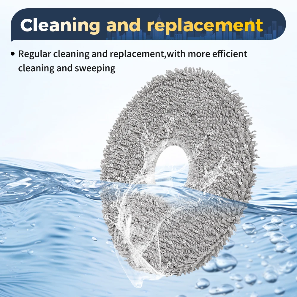 أجزاء وسادة الممسحة لـ Dreame L10/L20/L30 Ultra، X10/X40/X50 Ultra، X20/X30/X40/X50 Pro/S10 Pro لـ Xiaomi Mijia Omni X10+ X20+/Mop 3S #3