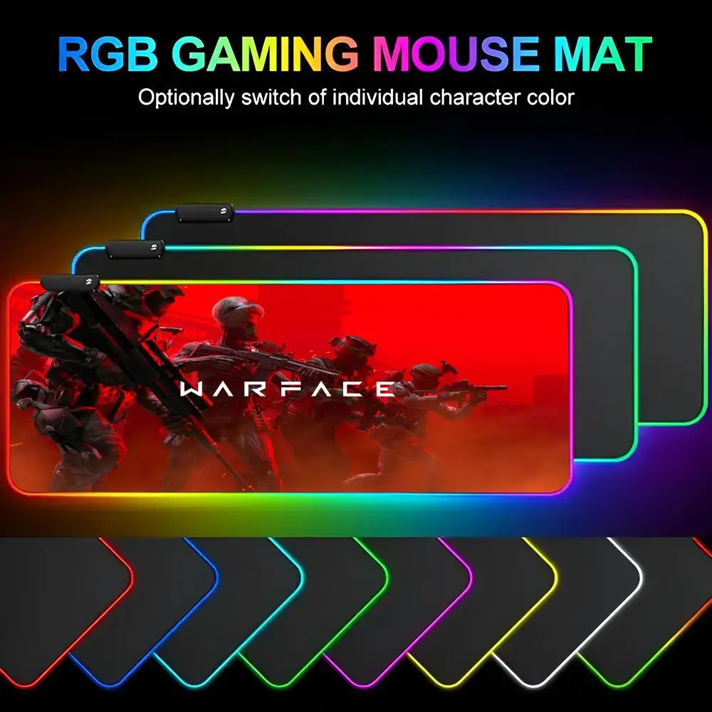 

G-GAME Warfaces Mouse Pad Mousepad Rgb Mouse 1000x500mm Pad Gaming Backlight Pc Accessories Gamer Keyboard Backlit Mat Desk Pro