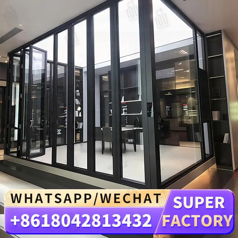 

Customizable Windows Foldable Door Ideal for European Office Spaces Factory Made Windows Foldable Door