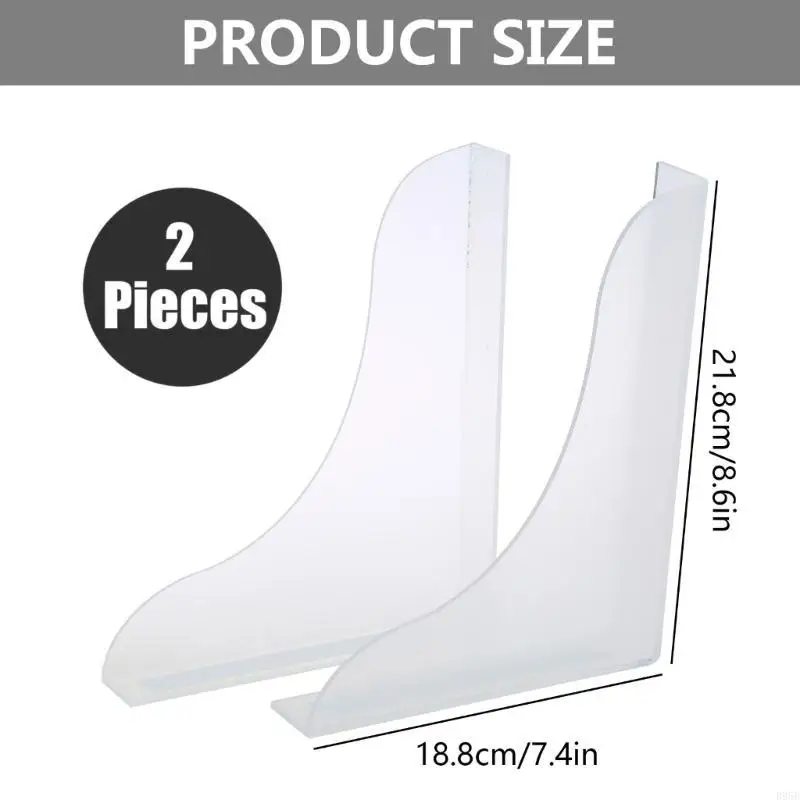 2pcs/set Bathroom Splash Cover Clear Acrylic Protective Cover Accessory for Home Bathroom Countertop Protections Supply B95B