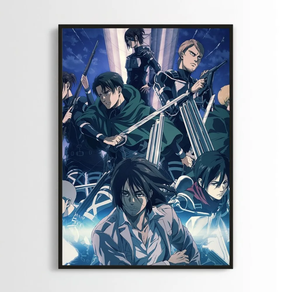 BiliBili Attack on Titan Anime Poster Prints Wall Pictures Living Room Home Decoration