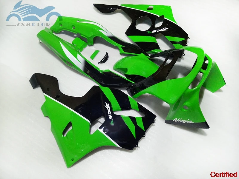 Customizable fairings kit for Kawasaki Ninja 1994 1996 1997 ZX6R motorcycle ABS plastic fairing kits ZX 6R 636 94-97 green black