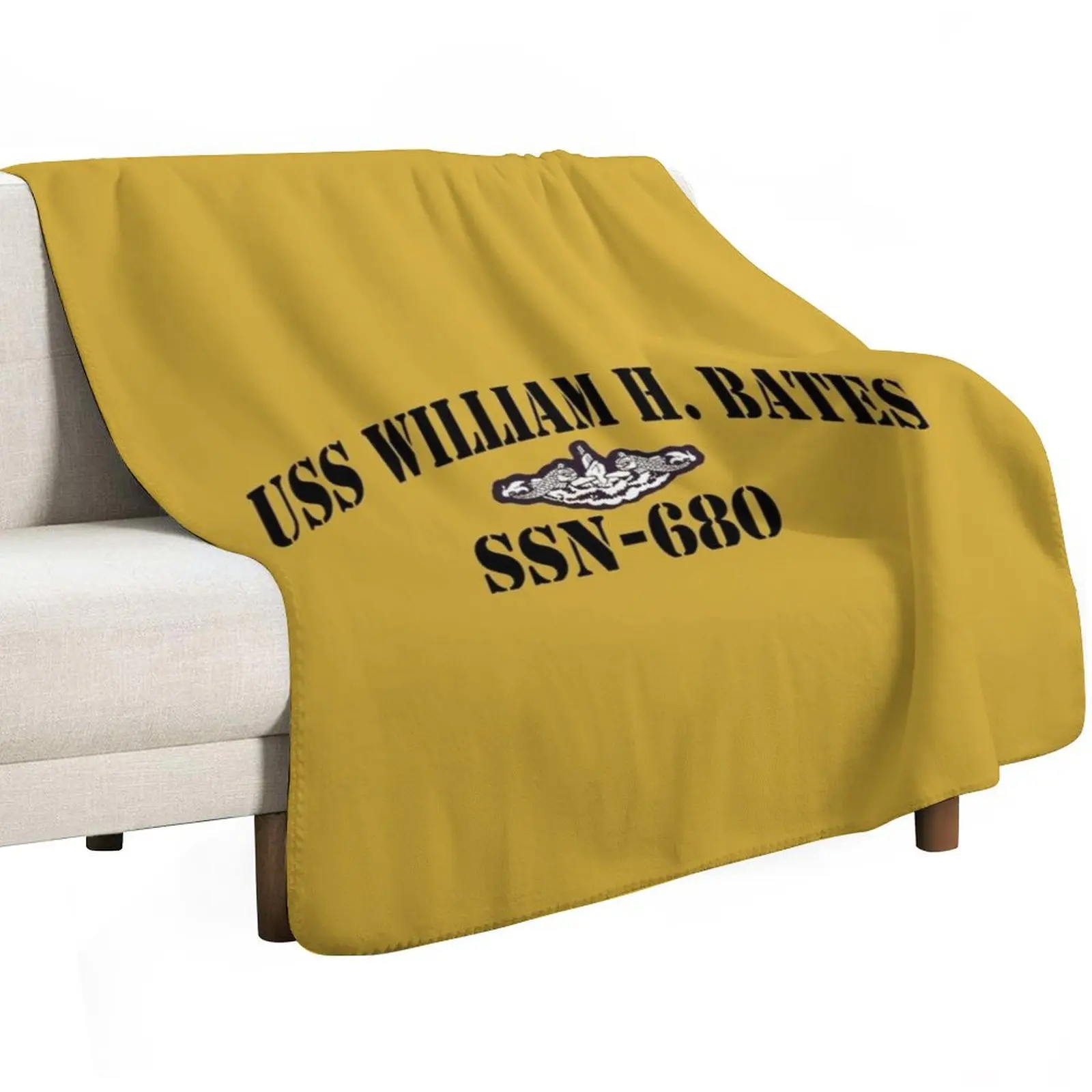 USS WILLIAM H. BATES (SSN-680) SHIP'S STORE Throw Blanket halloween Luxury Nap Cute Heavy Blankets