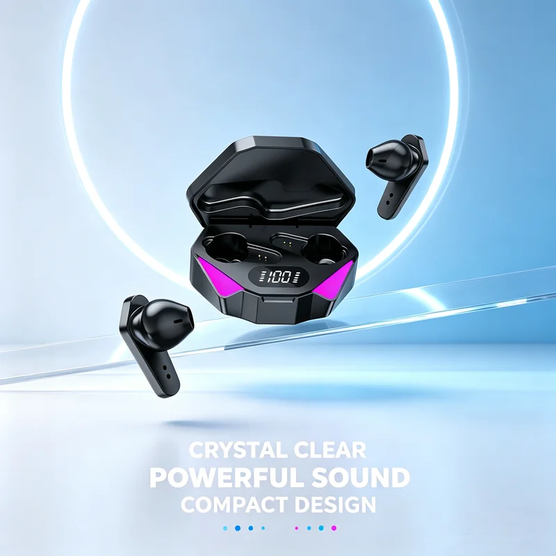 Tws Earbuds Bluetooth 5.3 - NEW X15 TWSイヤホン Bluetoothワイヤレスゲーミングヘッドホン 65ms低遅延イヤホン ヘッドセット