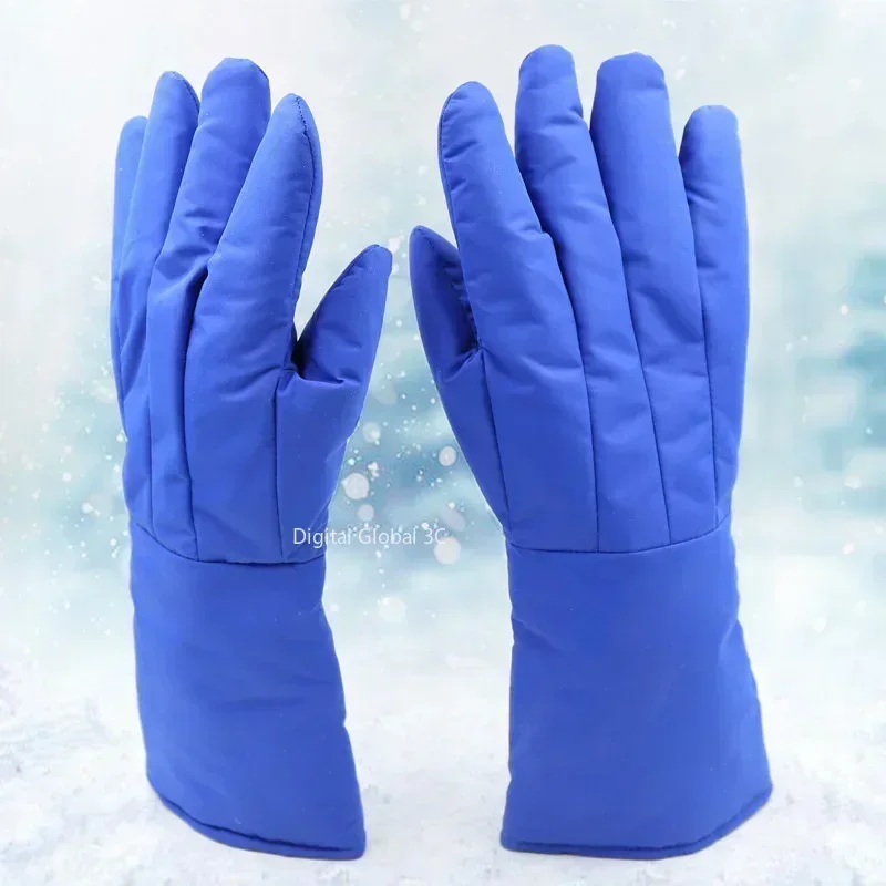 Gants Cryogéniques de 38cm de Long, Imperméables, à Basse Température, Degré d'Azote Liquide, de Protection