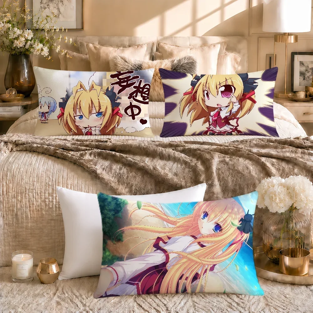 Anime Y2k Chibi S-Sylvia Luna Infinitus Cushion Cover Soft Rectangle Home Sofa Living Room Decor Dorm Bed Hogar Pillowcase Gift