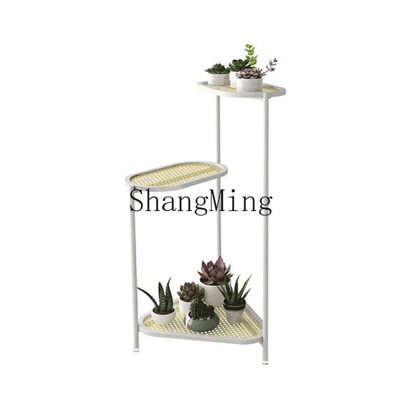

CLL Living Room Simple Plant Display Light Luxury Corner Flower Stand Floor-standing Ins Style