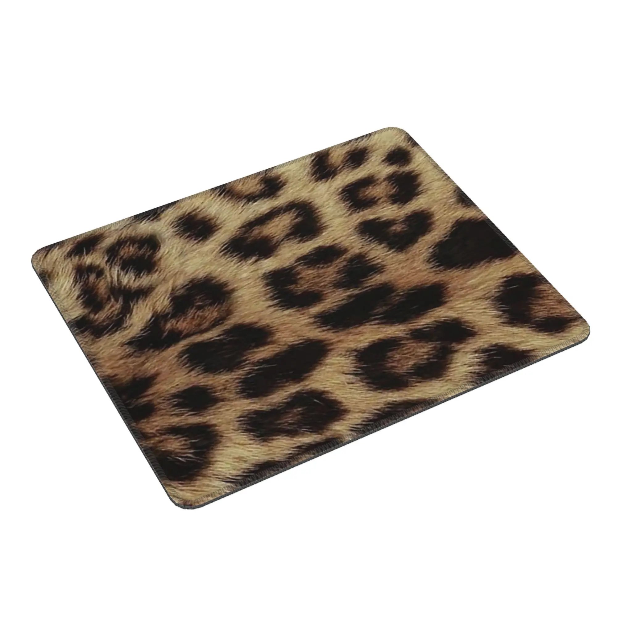 Leopard Cheetah Fur Hide Animal Fur Pattern Mouse Pad Computer Keyboard Mouse Mat Gaming PC Laptop Desk Mat Office Table Mats