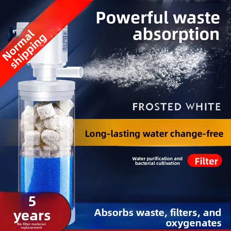 

Complete Fish Tank Filter System Small Goldfish Pond Ceramic Oxygen Pump Integrated Water Circulation Aquarium Kit
