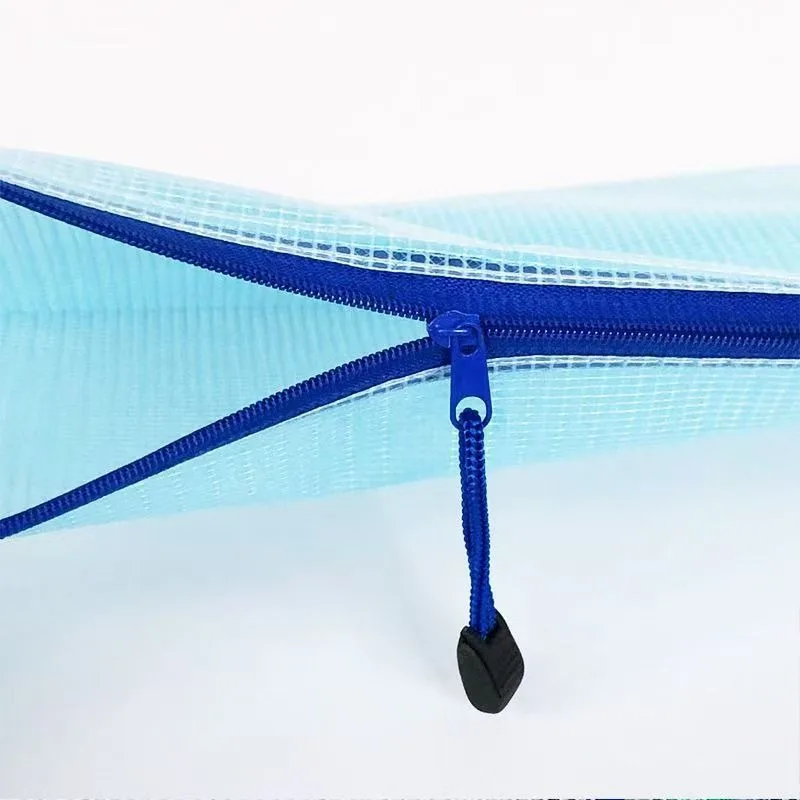 5PCS Stationery Storage Folder File Mesh Zipper Pouch A4/A5/A6 Document Bag Zip File Folders School Office Supplies