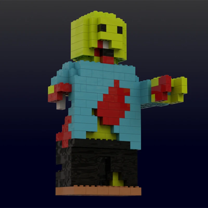 

289 шт. MOC большая минифигурка зомби Хэллоуин строительные блоки Рождественский подарок когнитивное развитие вдохновляющий творческий день рождения