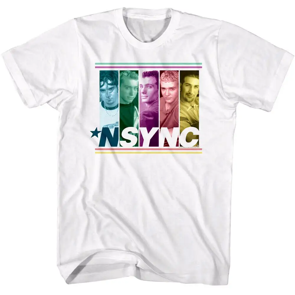 

NSYNC Pastel Band Faces Boy T Shirt