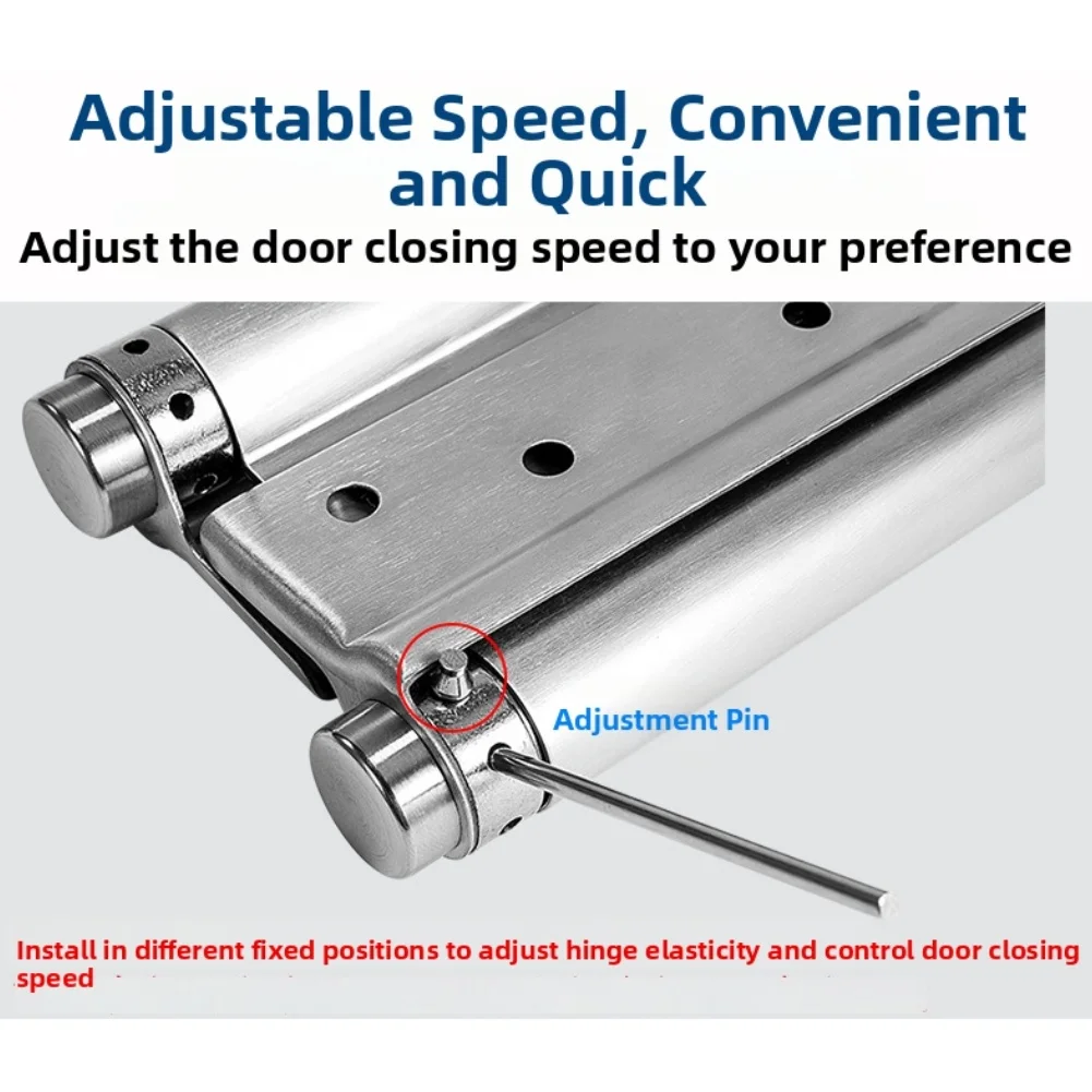 

Самозакрывающаяся петля с двойной пружиной, автоматическое закрытие, регулируемое натяжение, компактная конструкция, многослойная обработка