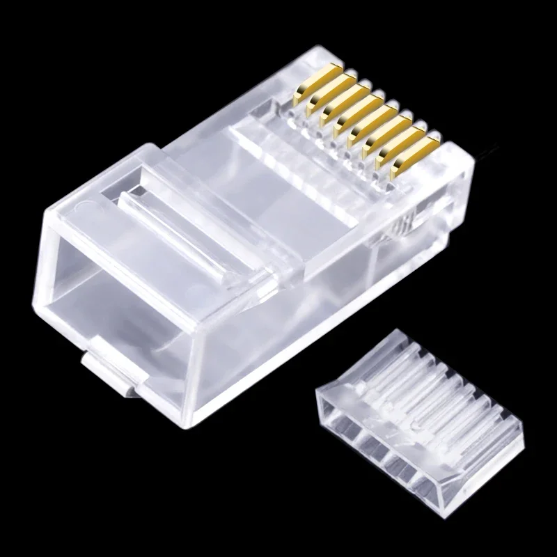 cncob Cat6 UTP rj45 Гибкий сетевой разъем для шрапнели RJ-45 модульный разъем Ethernet Тысяча M обжимной компьютерный кристаллический разъем