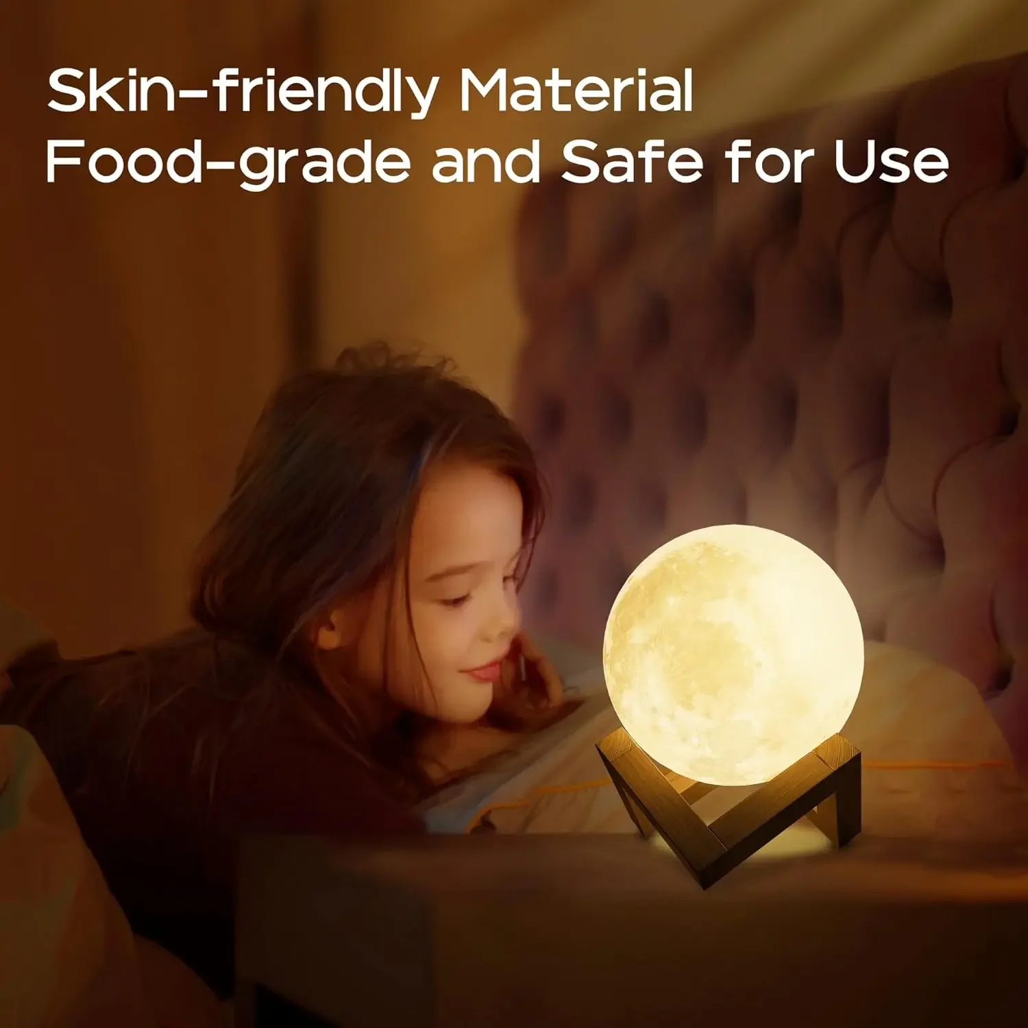 Children's Day Hand-painted Moon Light DIY Painted Materials Package Kindergarten Parent-child Activities Planet Night Light