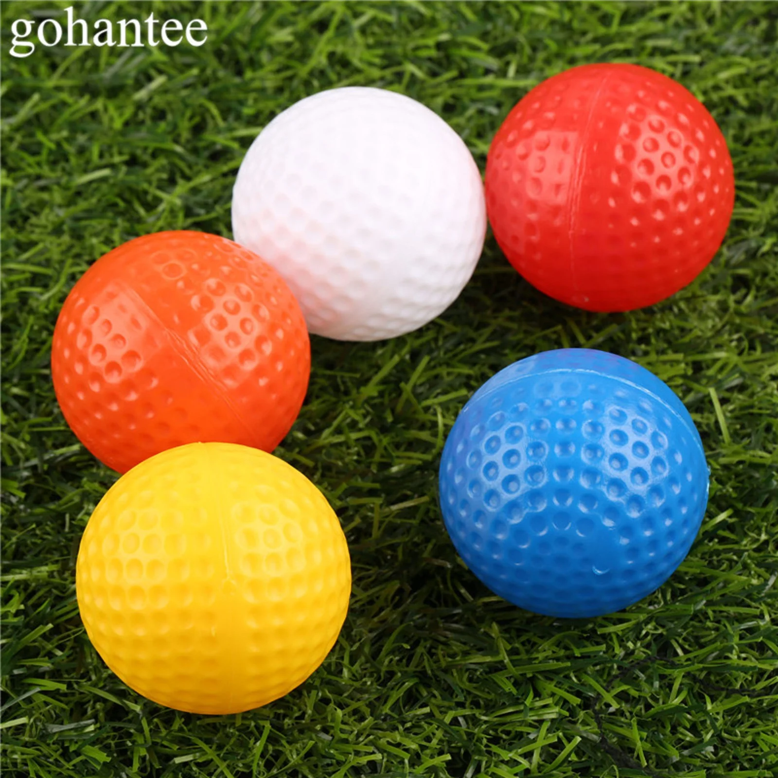 10Pcs 41mm Diameter Golf Hollow Balls Without Hole Professional Plastic Practice Golf Balls for Indoor Outdoor Training Toy Ball