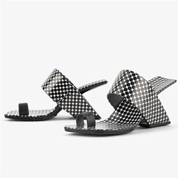 Flip Flops Slippers for Women 2023 Summer Strange High Heels Gladiator Sandals Wedges Ladies Prom Dress Shoes Mules Sexy Pumps