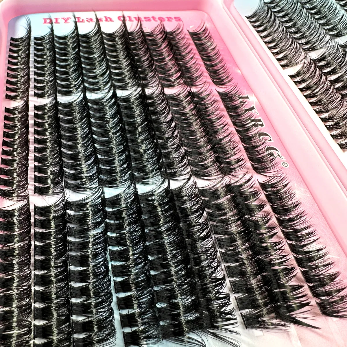 自然な30D-100D Cカール 9-17mmミックス長さ ふわふわボリュームクラスターラッシュ ソフトで快適なつけまつげ 長持ちするまつげ