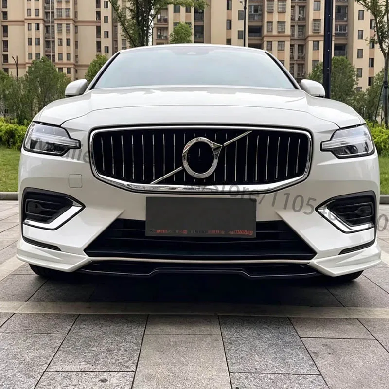 For 2020-2024 Volvo S60 V60, Front Bumper Lip, Front Chin Body Kit view 6