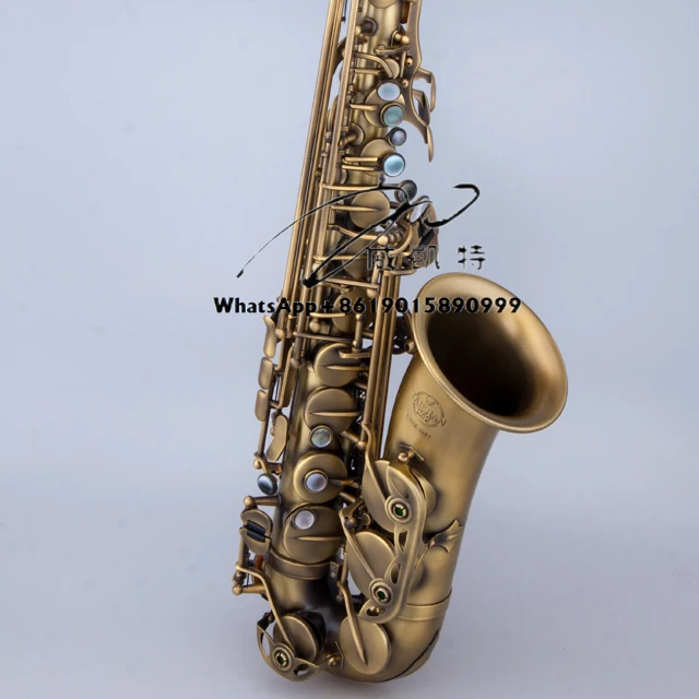 

High Quality Professional Alto Saxophone in Dotted Antique Bronze Color EB Tone