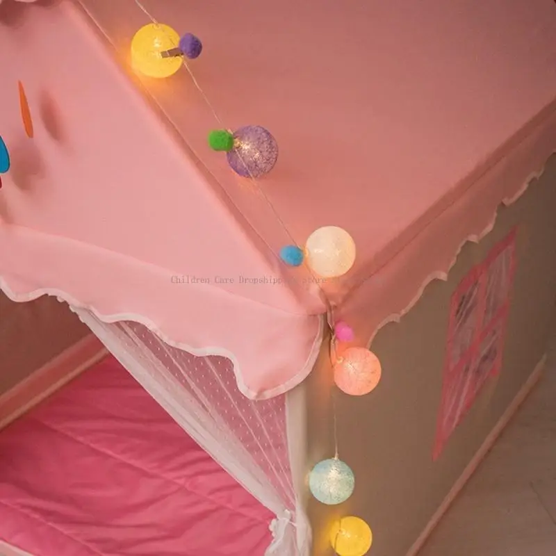 Enfants portables tente pliante tentes enfants bébé jouent maison grandes filles rose blue princesse château room décorations
