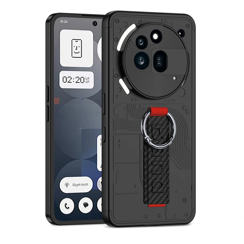Für Nothing Phone 3A Pro Ohio Ohio Hülle GKK stoßfester PC hautfreundlicher Handgelenkschlaufe-Schutz Anti-Fingerabdruck-Rückseite