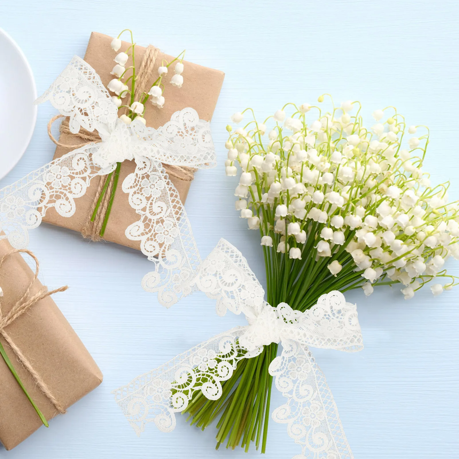 

6M Curtain Trim White Accessory DIY Bouquet Collar Sewing Ribbon Home Decor Supply Home Decor Supply Wrinkle Resistant