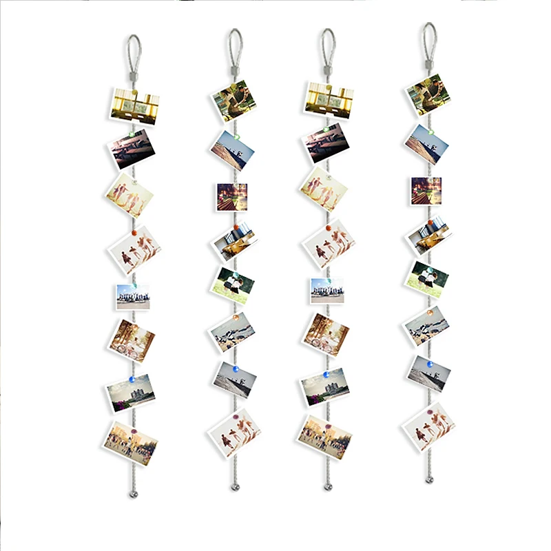 Cristal Magnetic Cable Silver Photo Frame Rope Display