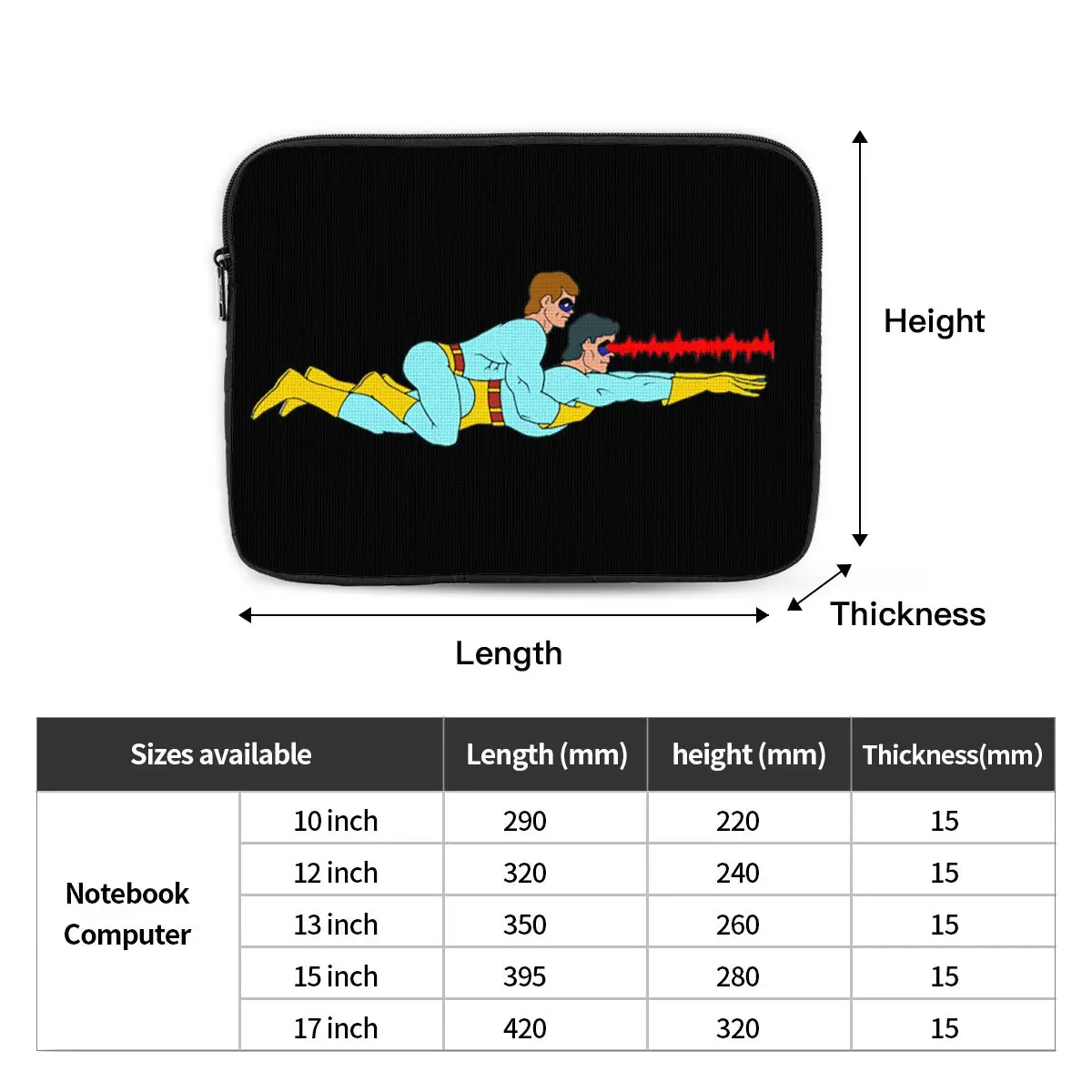 Ambiguously Gay Duo Notebook Laptop Bag Case Pouch Notebook Sleeve Cover Bag Tablet Shockproof Case Bag