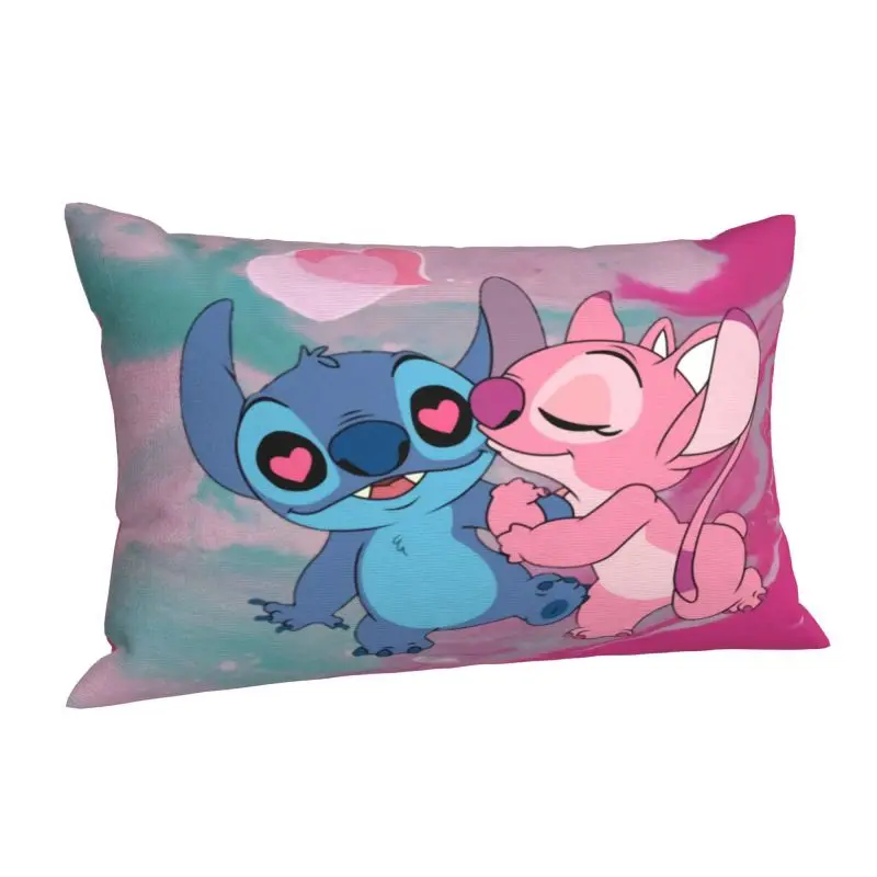 Custom Stitch Angel Kiss Love Pillow Case 50cmx35cm Home Decoration Salon Rectangle Pillowcase