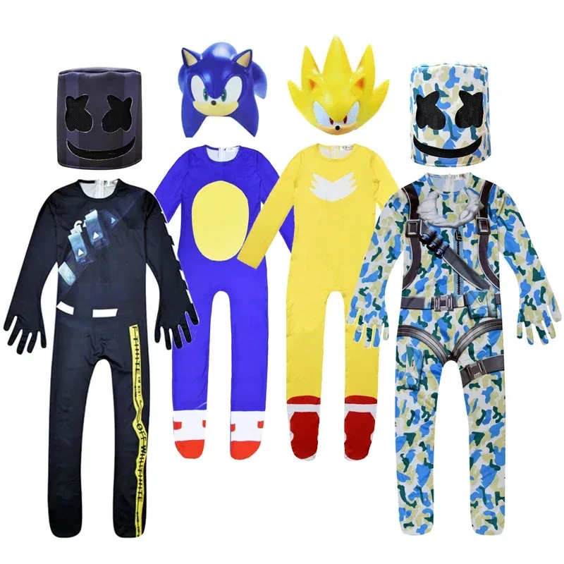 Хэллоуин для мальчиков, маска Маршалло, диджей, интересный комбинезон, израильский популярный игровой костюм, музыкальный костюм для рождественской вечеринки для K N22