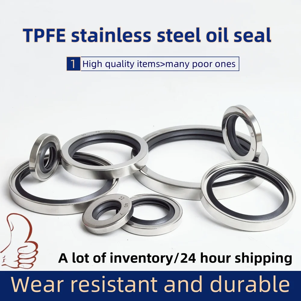 

ID: 40mm stainless steel oil seal 40*50/52/55/56/58/60/62/65/68/70/72*7/8/9/10mm PTFE sealed air compressor accessories