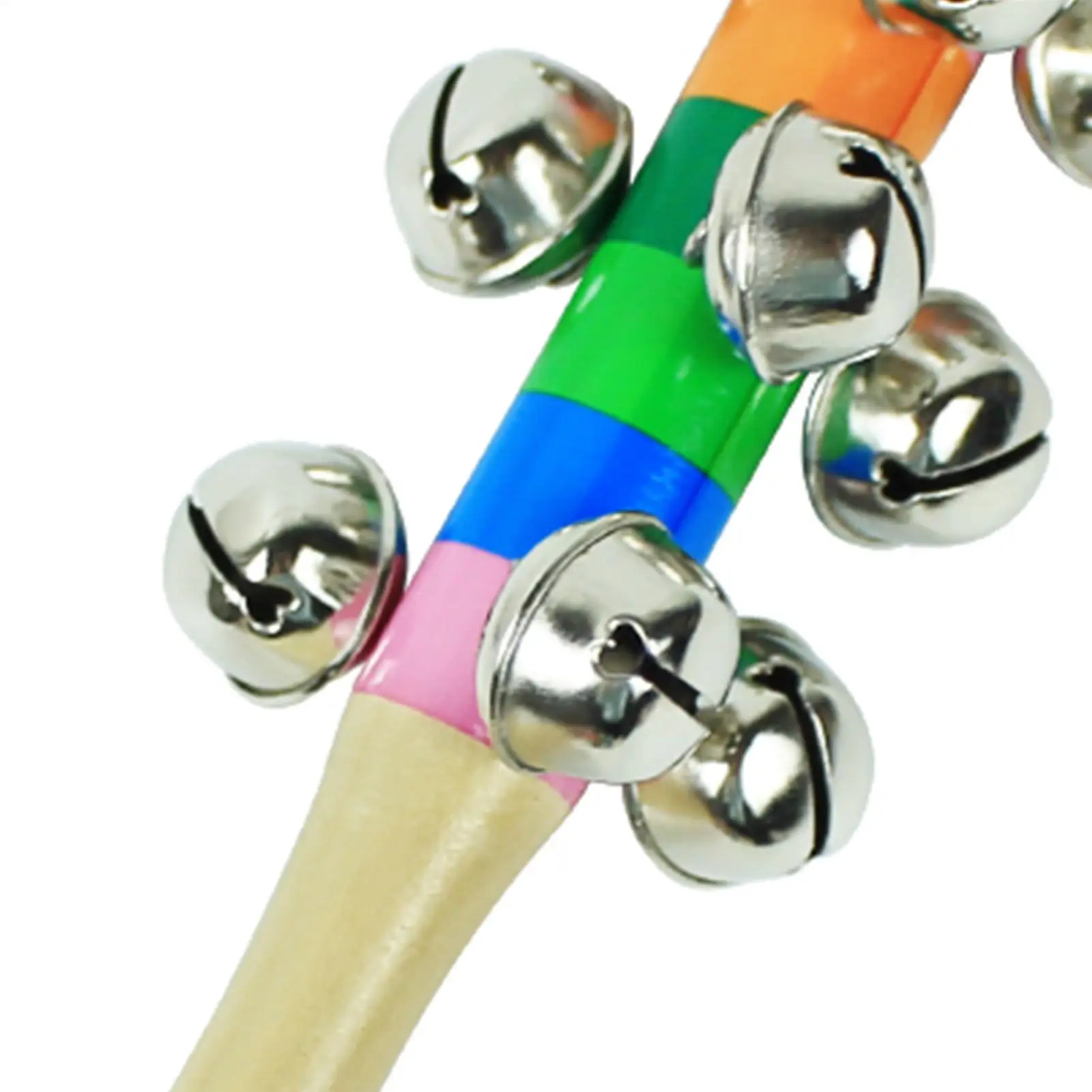 Houten bel staaf regenboog instrumenten speelgoed vroege onderwijs stok shaker muzikaal speelgoed voor kinderen kinderen geschenken percussie-instrumenten