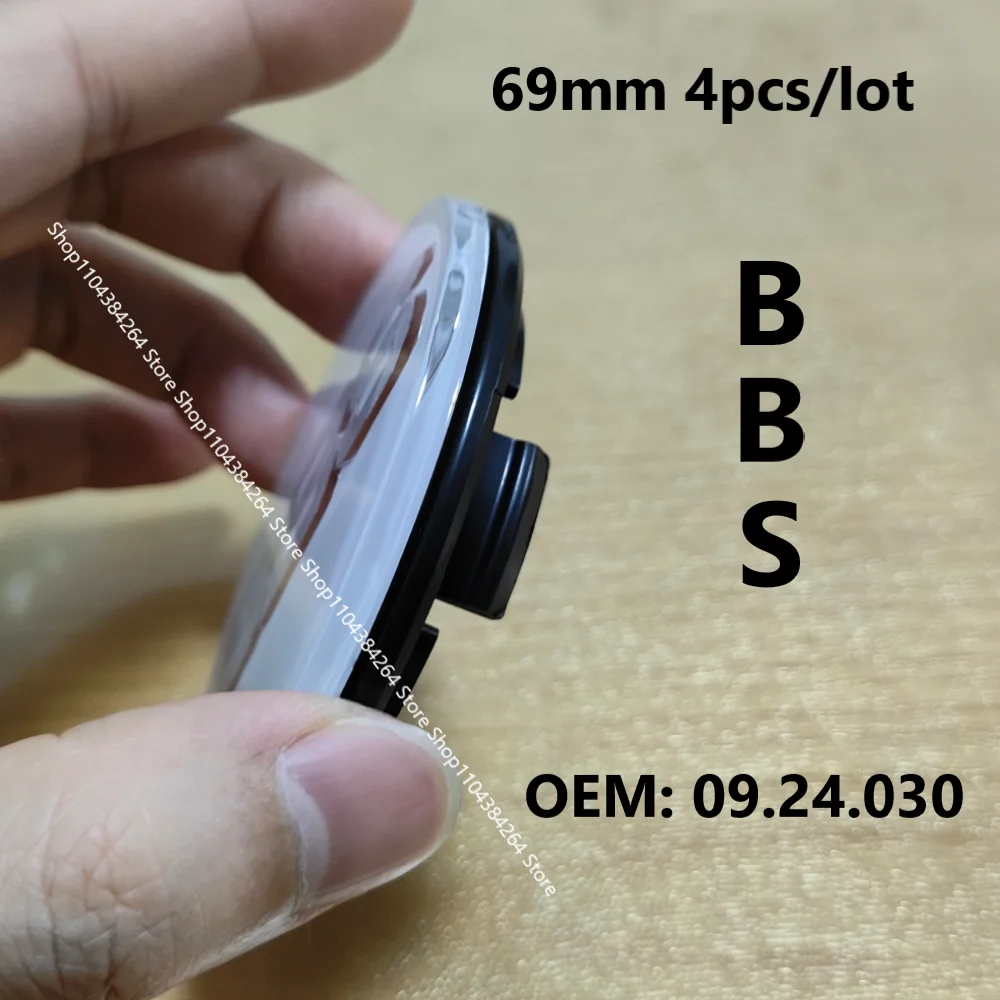 

4pcs Acrylic PMMA planar surface Car Wheel hub center Cap Hub for BBS 0924030 09.24.030 Center HubCaps Accessories