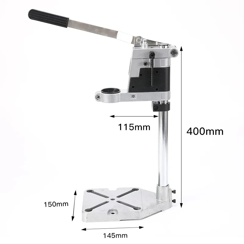 Electric Drill Stand Power Rotary Tools Accessories Bench Press DIY Tool Double Clamp Base Frame Holde