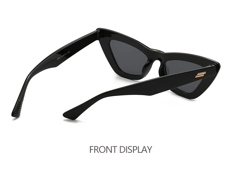 Neue Damen-Sonnenbrille mit Katzenohrenrahmen, prahlen Sie einen Vintage- und eleganten Stil. Die Katzenohr-Silhouette hilft, die Gesichtskonturen zu flachen 5262 – Detail 9