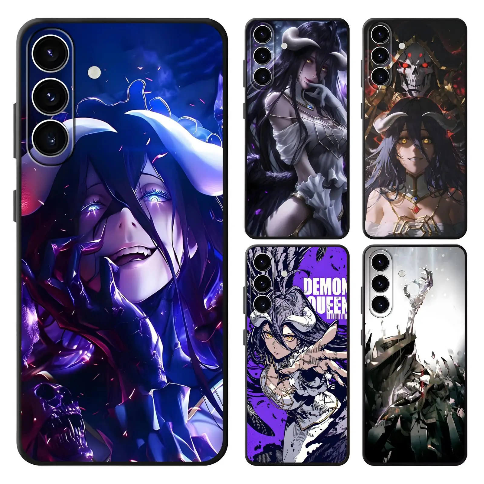anime OVERLORD  Phone Case For Samsung A57 A56 A37 A27 A17 A36 A26 A55 A35 Anti-Drop Soft Black Case