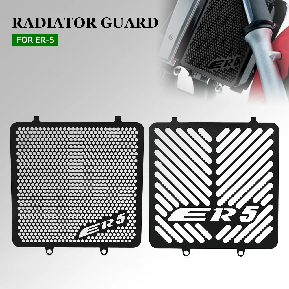 

Motorcycle Radiator Grille Guard Cover Aluminium Protector For Kawasaki ER-5 1997-1999-2000-2001-2002-2003-2004-2005-2006 ER5