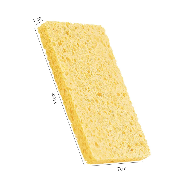 5PCS Dishwashing sponge natural wood pulp cotton non-stick oil wood pulp sponge block water-absorbing magic wipe