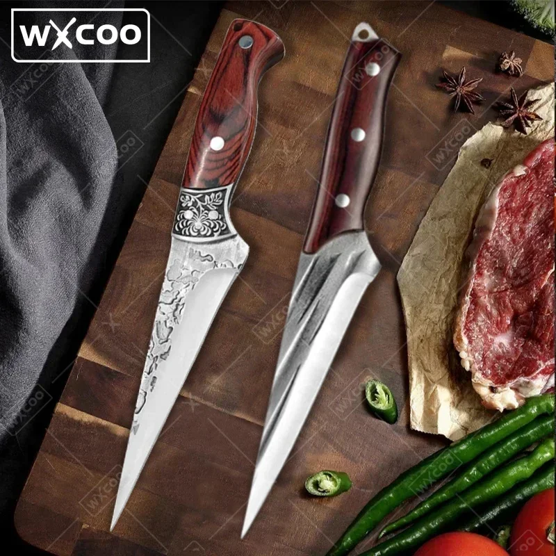 WXCOO Professional Chef Knife Sharp Multifunctional Kitchen Knives Stainless Steel Meat Slicer Fruit Peeler Kitchen Acceesories