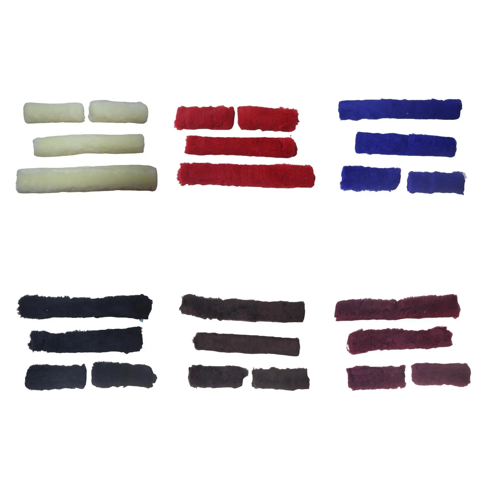 أغطية رسن الحصان من مادة القطيفة، مجموعة أنابيب واقية، أغطية مريحة لركوب الخيل المستقر والهوايات #3