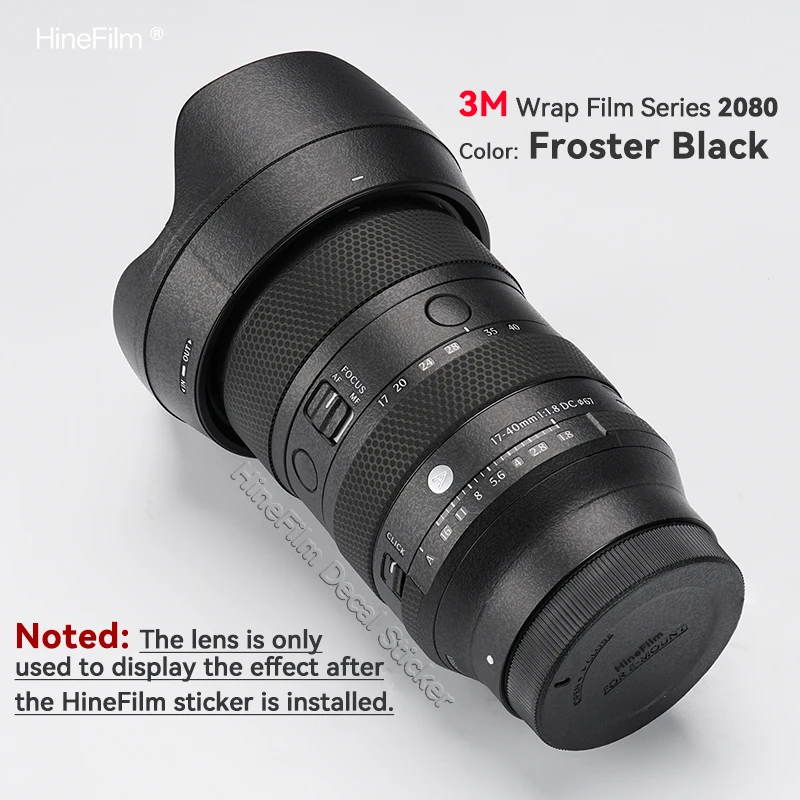 Piel personalizada para lente Sigma 17-40F1.8 FE y L Mount Skin 17 40 envoltura de lente piel 17-40mm F1.8 DC ART Protector adhesivo de lente